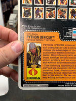 Python Patrol Python Patrol Officer AA (Vintage GI Joe, Hasbro) Sealed