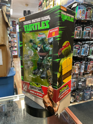 Raphael as The Rock (TMNT Ninja Turtles WWE, Playmates) SEALED - Bitz & Buttons