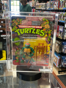 Michaelangelo -10 Back Hard Head- (TMNT Mutant Ninja, Playmates) AFA 85