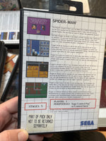Spider-Man with Pack Sticker (SEGA Master System SMS, Video Games) **COMPLETE** - Bitz & Buttons