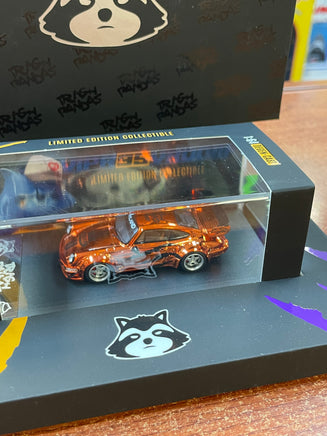 RWB Porsche 930 Orange Diecast 1/64 (NVRLAND Collectibles, Trash Panda's ) SEALED - Bitz & Buttons