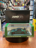 Nissan Skyline GT-R R34 Full Carbon Green (Inno64, Diecast ) **EXCLUSIVE** - Bitz & Buttons