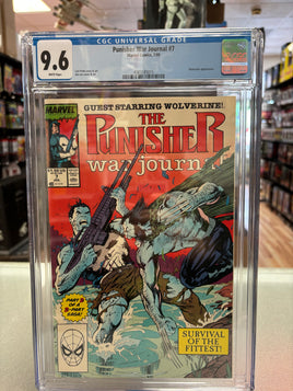 The Punisher War Journal #7 GRADE 9.6 White Pages