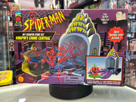Skyscrapper Stunt Set Kingpins Crime Central (Vintage Marvel Animated Spider-Man, Toybiz) SEALED