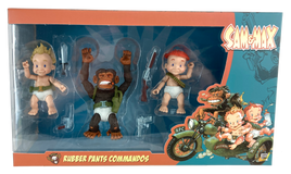 REDUCED!! Sam & Max  Action Figure Rubber Pants Commandos - Bitz & Buttons