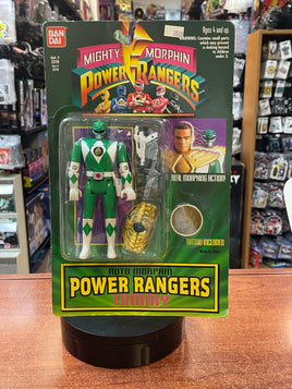 Auto Morphin Green Ranger (Vintage MMPR Power Rangers, Bandai) **SEALED** - Bitz & Buttons