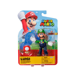 Luigi mit Superpilz 4" (Jakks Pacific, Super Mario Brothers)