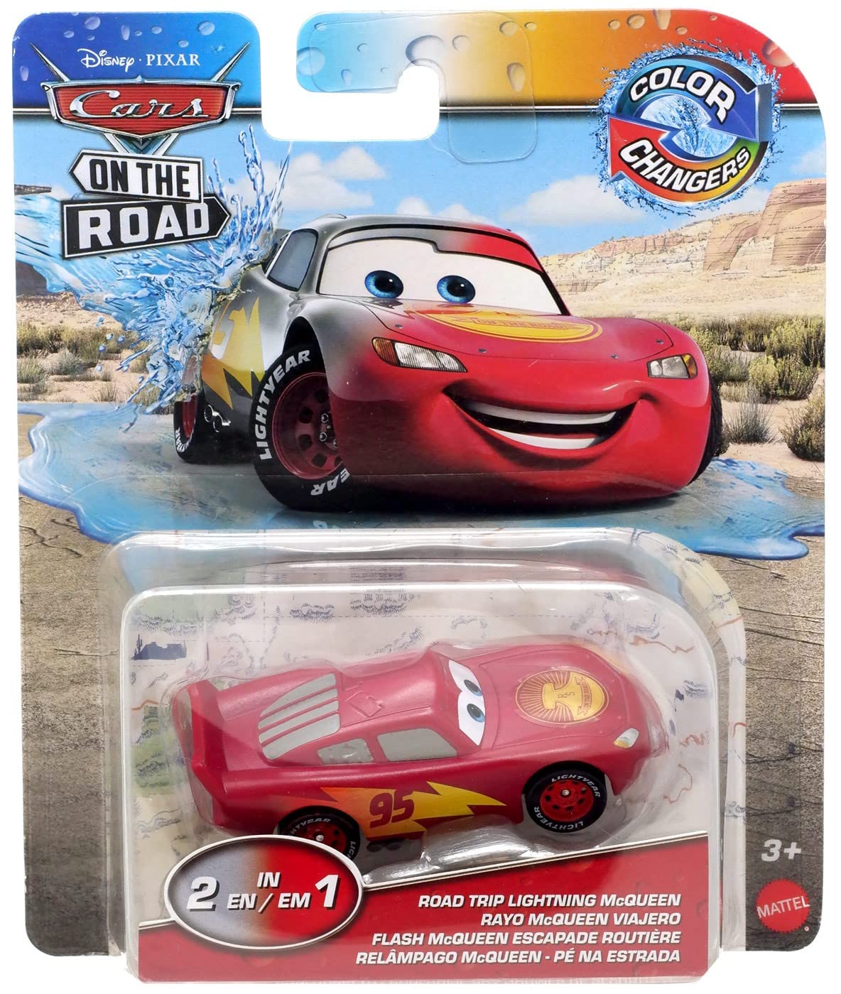 Road Trip Lightning McQueen (Pixar Cars, Color Changers)| Bitz