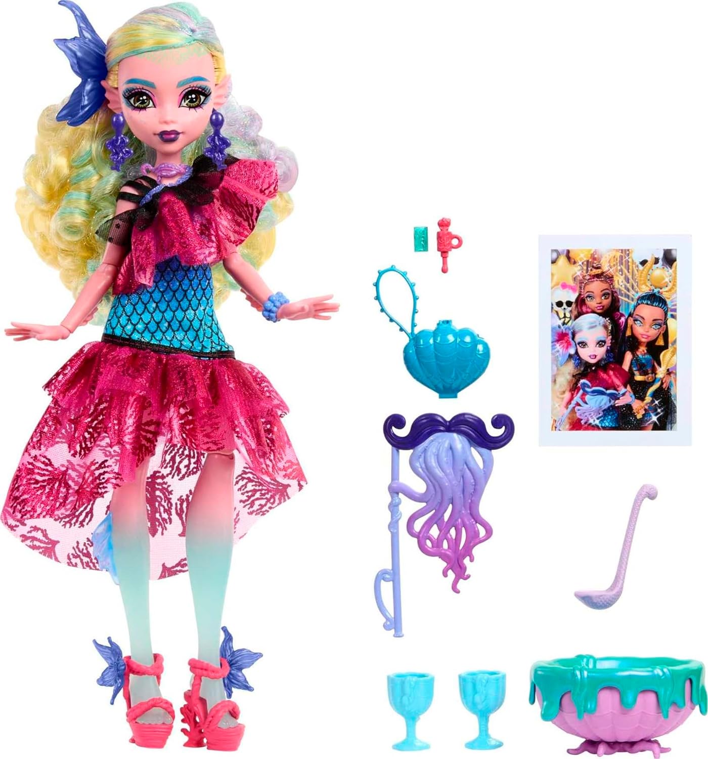 Lagoona Blue in Monster Ball Party Dress (Monster High, Mattel)| Bitz &  Buttons