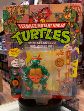 Storage Shell Michaelangelo 0109  (Vintage TMNT Ninja Turtles, Playmates) Sealed