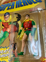 Robin with Karate Chop 0019 (VIntage DC Superheroes, Toybiz) SEALED - Bitz & Buttons