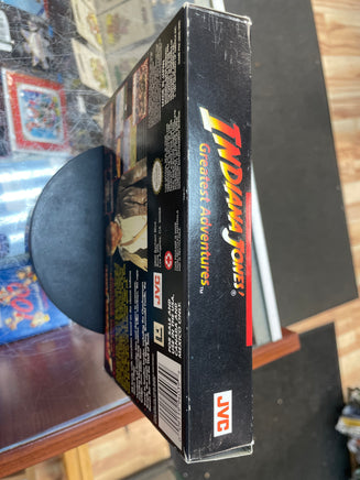 Indiana Jones Greatest Adventures with Box & Manual (SNES Super Nintendo, Vintage Video Games) LOOSE - Bitz & Buttons