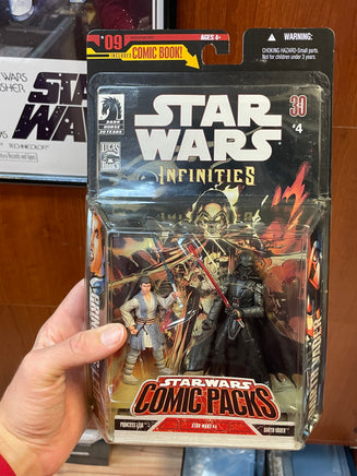 Infinites Princess Leia & Darth Vader #4 (Star Wars Comic Packs, Dark Horse, Hasbro) SEALED - Bitz & Buttons