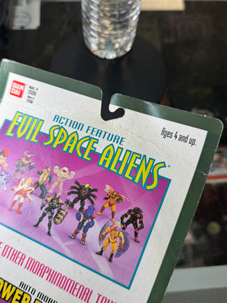Slippery Shark Evil Space Aliens (Vintage MMPR Power Rangers, Bandai) SEALED - Bitz & Buttons