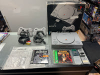 PS1 Boxes Console Lot with Tomb Raider (Sony Playstation 1, Vintage Video Games)