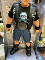 Federation Fighters Stone Cold Steve Austin (Vintage WWF, Jakks Pacific) **SEALED**