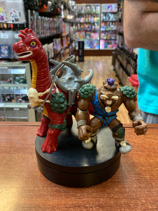 Cave Bebop w/ Bodacious Brontosaurus (Vintage TMNT Ninja Turtles, Playmates) **LOOSE** (Copy) - Bitz & Buttons