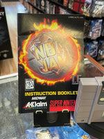 NBA JAM Tournament Edition with Manual (SNES Super Nintendo, Vintage Video Games) TESTED WORKING