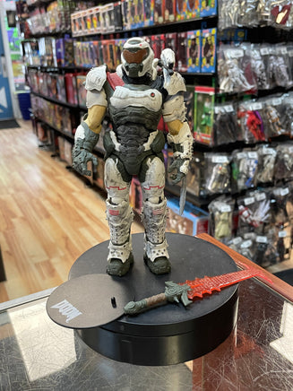 Doom Slayer White Armor (McFarlane Toys, Doom Eternal) COMPLETE - Bitz & Buttons