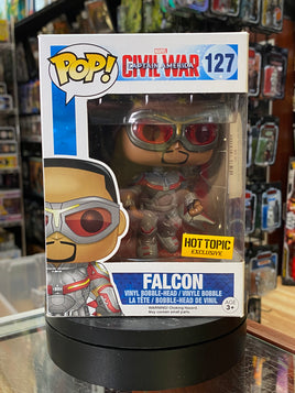 Civil War Falcon #127 (Funko Pop, Marvel) EXCLUSIVE - Bitz & Buttons