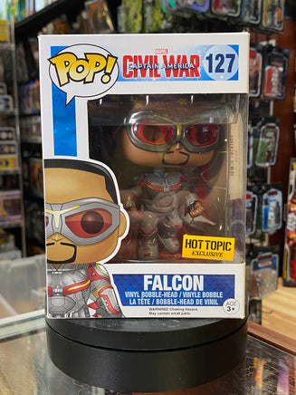 Civil War Falcon #127 (Funko Pop, Marvel) EXCLUSIVE - Bitz & Buttons