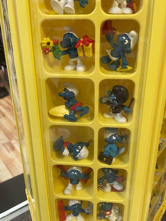 Smurf Collectors Center Display with 75+ Figures  (Vintage PEYO, Schleich) - Bitz & Buttons