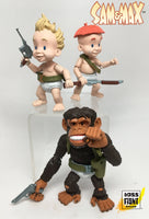 REDUCED!! Sam & Max  Action Figure Rubber Pants Commandos - Bitz & Buttons