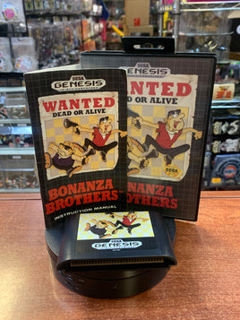 Bonanza Brothers: Wanted Dead or Alive (Sega Genesis, Vintage Video Games) COMPLETE - Bitz & Buttons