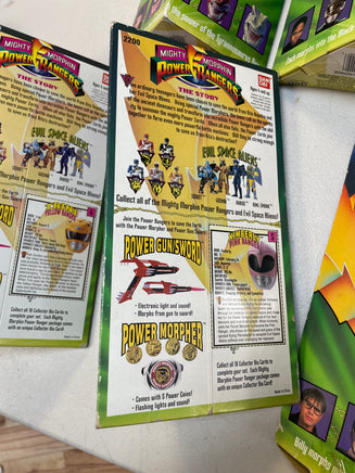 Mighty Morphin 8" Set of 5 (Vintage MMPR Power Rangers, Bandai) SEALED - Bitz & Buttons