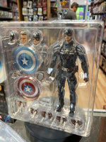 Captain America The Winter Soldier Stealth Suit No.202 (Medicom Mafex, The Infinity Saga) OPEN\COMPLETE - Bitz & Buttons