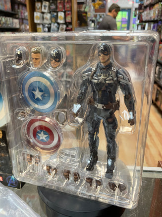 Captain America The Winter Soldier Stealth Suit No.202 (Medicom Mafex, The Infinity Saga) OPEN\COMPLETE - Bitz & Buttons