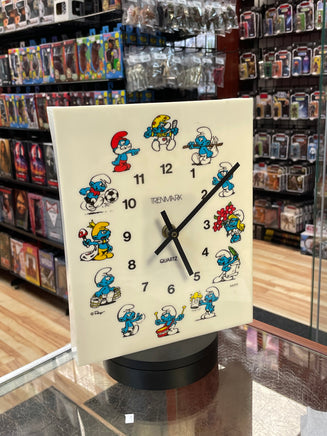 Smurf Wall Clock (Vintage PEYO, Trenmark) - Bitz & Buttons