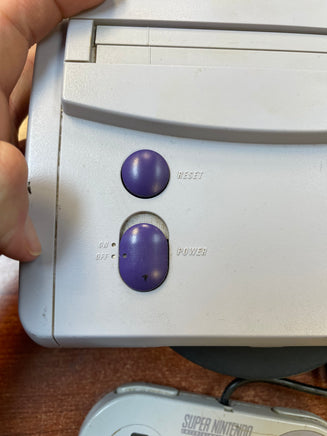 SNES JR Console with Super Mario World (SNES Super Nintendo, Vintage Video Games) **COMPLETE/TESTED** - Bitz & Buttons