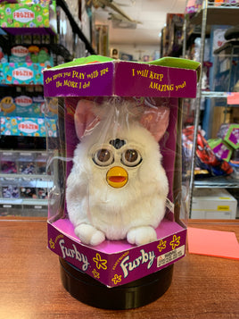 Snowball Furby Brown Eyes 8375 (Vintage Furby, Tiger Electronics) OPEN BOX