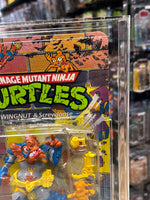 Wingnut & Screwloose 24 Back (Vintage TMNT Ninja Turtles, Playmates) **CAS Graded 80**
