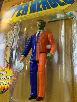 Two Face with Coin Action 0016 (VIntage DC Superheroes, Toybiz) SEALED - Bitz & Buttons