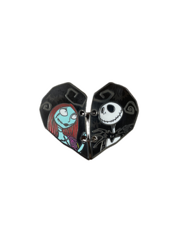 Jack and Sally heart (Walt Disney World, Pin Traders) - Bitz & Buttons