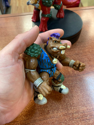 Cave Bebop w/ Bodacious Brontosaurus (Vintage TMNT Ninja Turtles, Playmates) **LOOSE** (Copy) - Bitz & Buttons