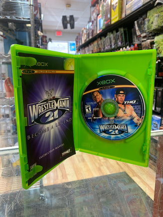 Wrestlemania 21 Become A Legend (Xbox, THQ, Video Game) **TESTED** - Bitz & Buttons