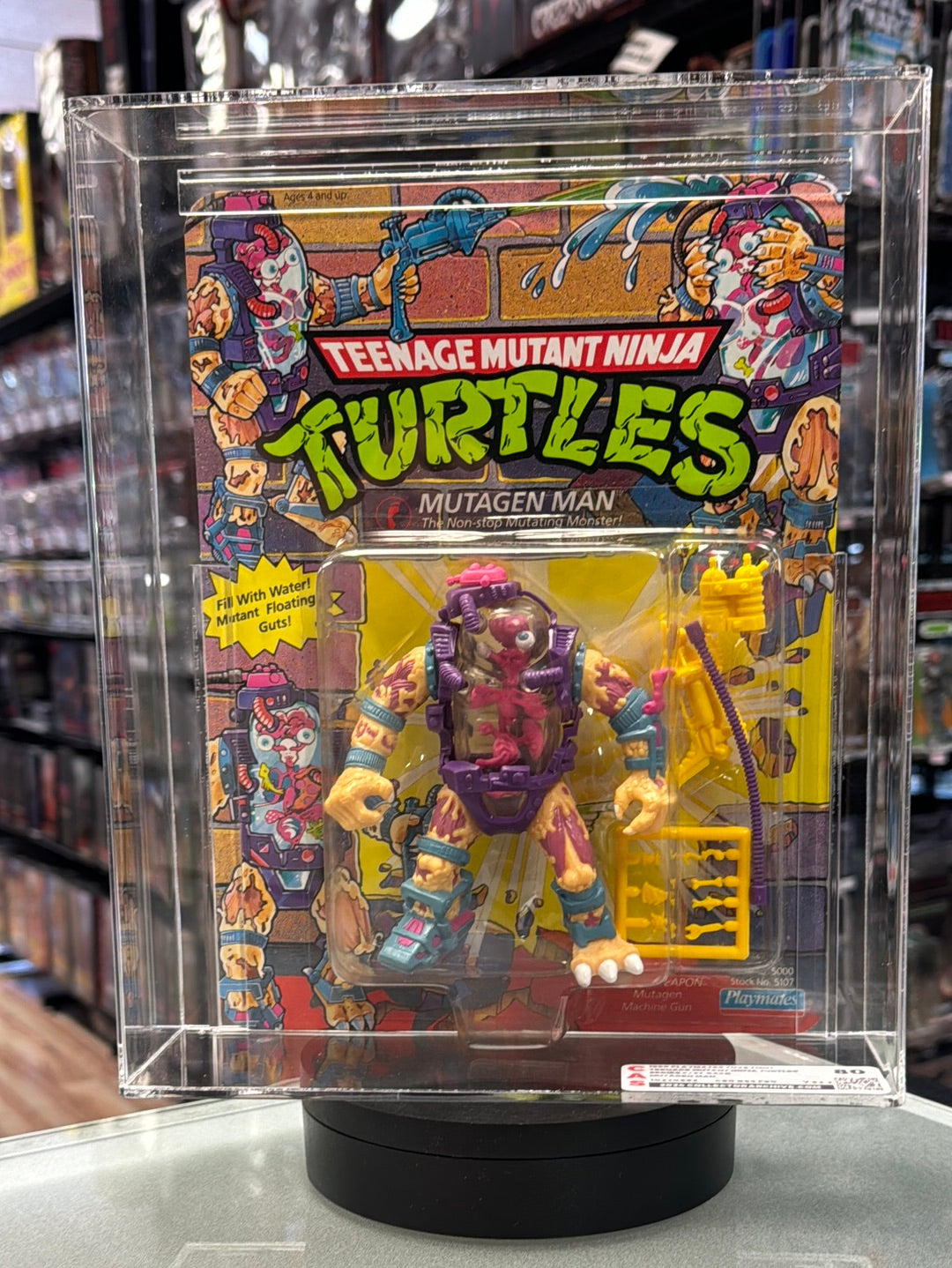Mutagen Man 37 Back (Vintage TMNT Ninja Turtles, Playmates) **CAS