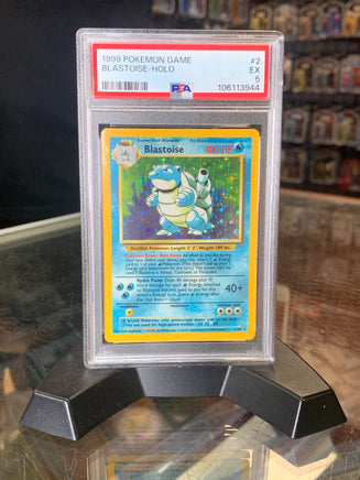Blastoise Holo 2/102 (Pokemon, Base Set) **PSA 5** - Bitz & Buttons