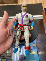 White Dragon Ninja with Accessories (Vintage Rambo, Coleco)