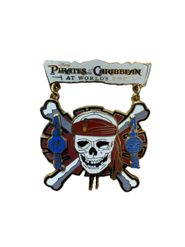 Pirates of The Caribbean At Worlds End Skull (Walt Disney World, Pin Traders)