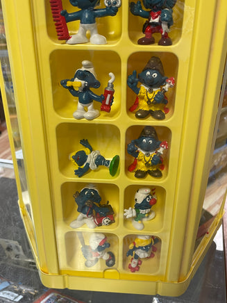 Smurf Collectors Center Display with 75+ Figures  (Vintage PEYO, Schleich) - Bitz & Buttons
