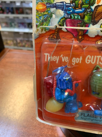 Flame Thrower Squad with Card Back 5422 (Vintage Army Ants, Hasbro) COMPLETE - Bitz & Buttons