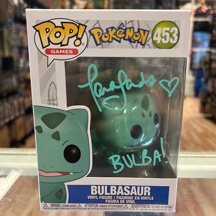 Bulbasaur signed by Tara Sands
 (Funko, Pokémon) *JSA* - Bitz & Buttons