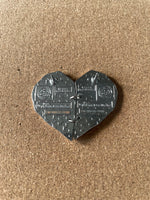 Jack and Sally heart (Walt Disney World, Pin Traders) - Bitz & Buttons