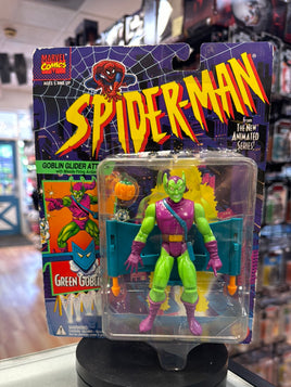 Green Goblin with Gloder Attack (Vintage Animated Spider-Man, Toybiz) SEALED