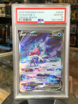 Suicune V GG38/GG70 (Pokemon, Crown Zenith) **PSA 10** - Bitz & Buttons