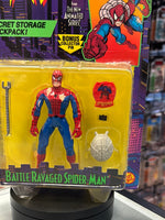 Battle Ravaged Spider-Man (Vintage Animated Spider-Man, Toybiz) SEALED